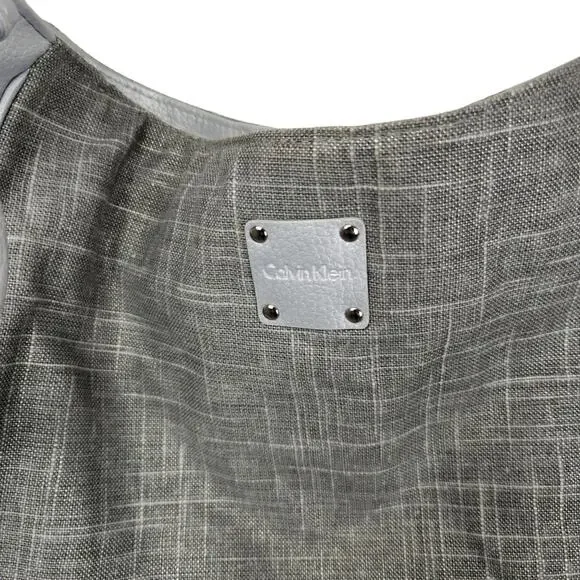 Calvin Klein Silver / Grey Shoulder Tote Bag - Picture 3 of 8